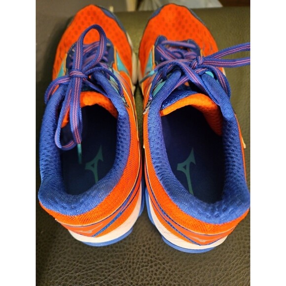 Mizuno Wave Catalyst Women's Athletic Running Shoes Sz W8.5 Orange Blue - Picture 7 of 12